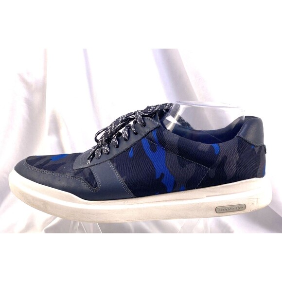 Cole Haan Grand Series Golf Shoes Men\'s 10M Blue Leather Camo Spikeless Sneakers main image 5